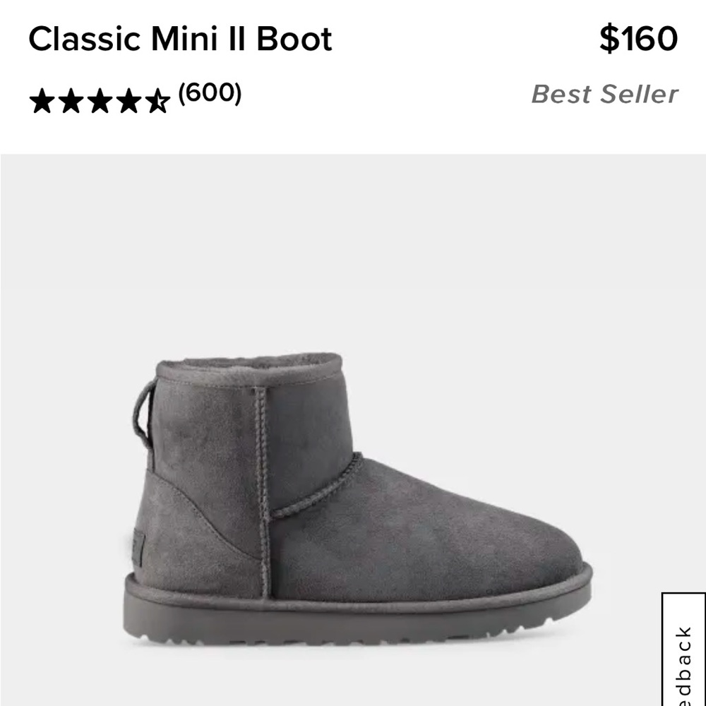 classic grey mini ll ugg boots